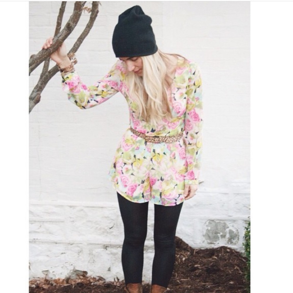 Chiffon Floral Romper